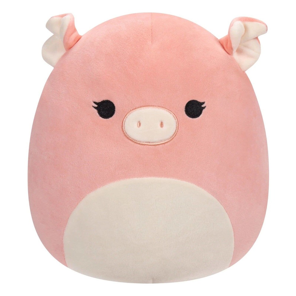 SQUISHMALLOW 2023 Kelly Toy Petra The Pig 10 Inch Squish Soft Fuzzy Squeeze NWT - Picture 2 of 3